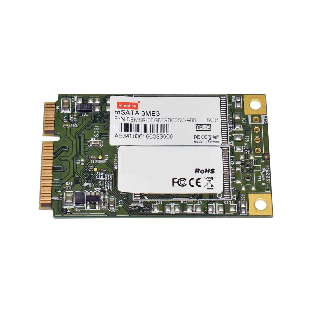 Innodisk mSATA 3ME3 mini-PCIe 8GB 6 Gb/s SSD Memory Card DEMSR-08GD09BC2SC-A88 Innodisk mSATA 3ME3 mini-PCIe 8GB 6 Gb/s SSD Memory Card DEMSR-08GD09BC2SC-A88