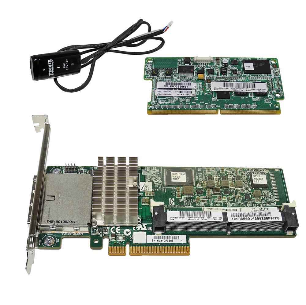 HP Smart Array P421 6Gb SAS RAID Controller 1GB FBWC +BBU 610671-002 633539-001 HP Smart Array P421 6Gb SAS RAID Controller 1GB FBWC +BBU 610671-002 633539-001