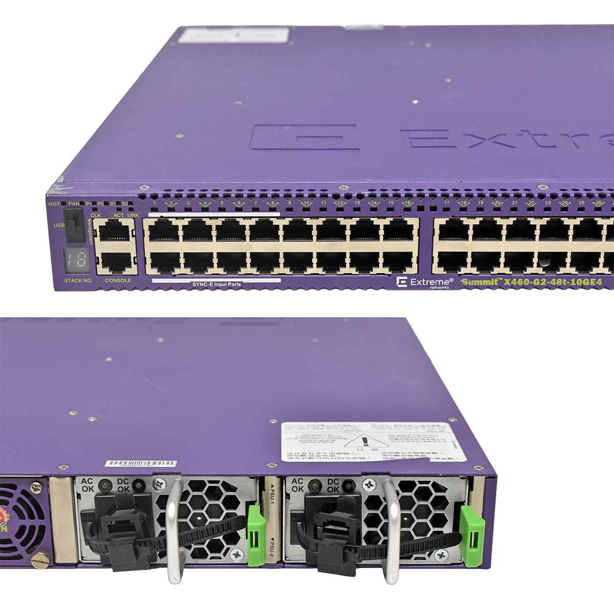 Extreme Summit X460-G2-48t-10GE4-Base 16702 48-Port RJ-45 GE Switch 4x 10G SFP+ Extreme Summit X460-G2-48t-10GE4-Base 16702 48-Port RJ-45 GE Switch 4x 10G SFP+