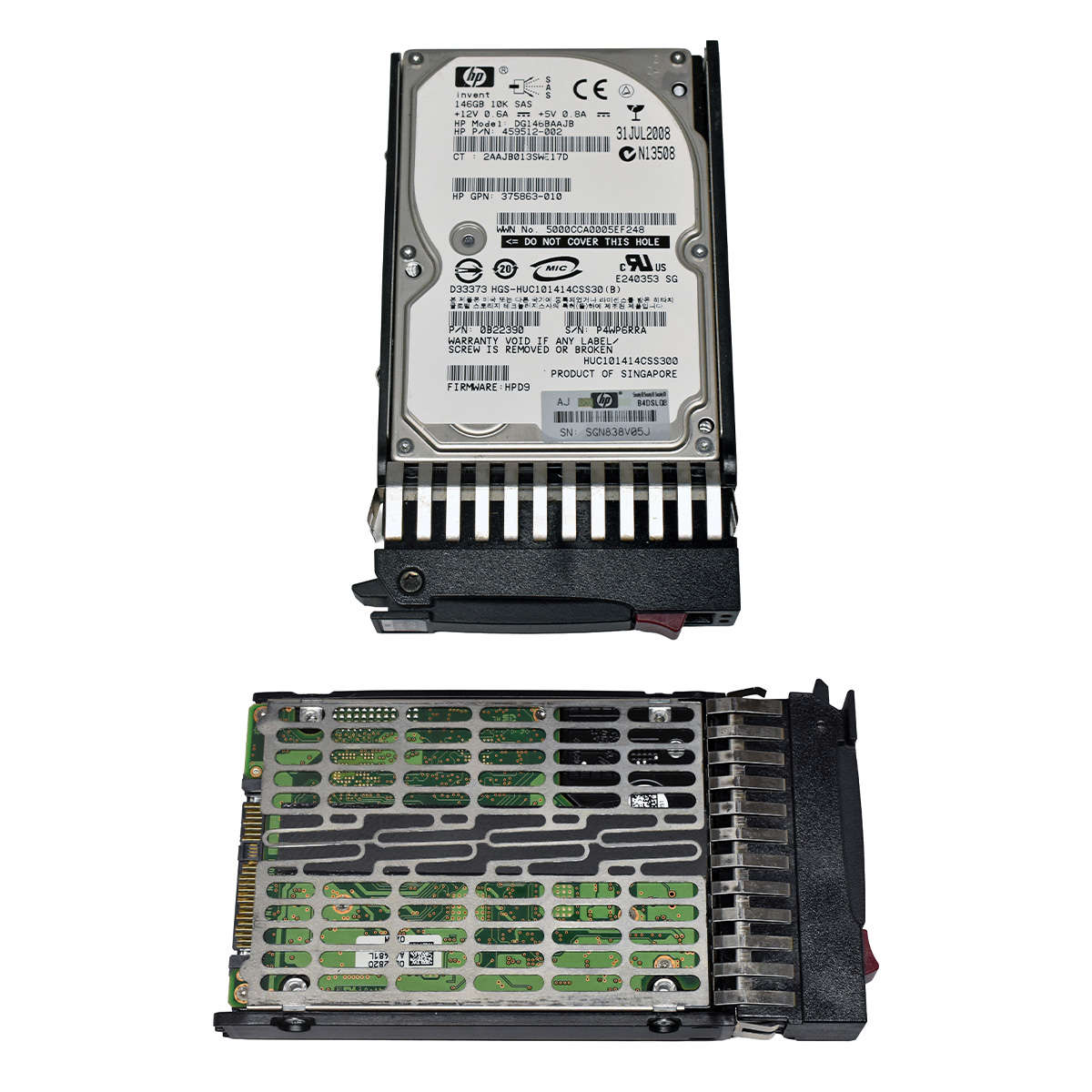 HP Hitachi 146GB 2.5" 10K 3G SAS HDD HUC101414CSS300 432320-001 +Caddy