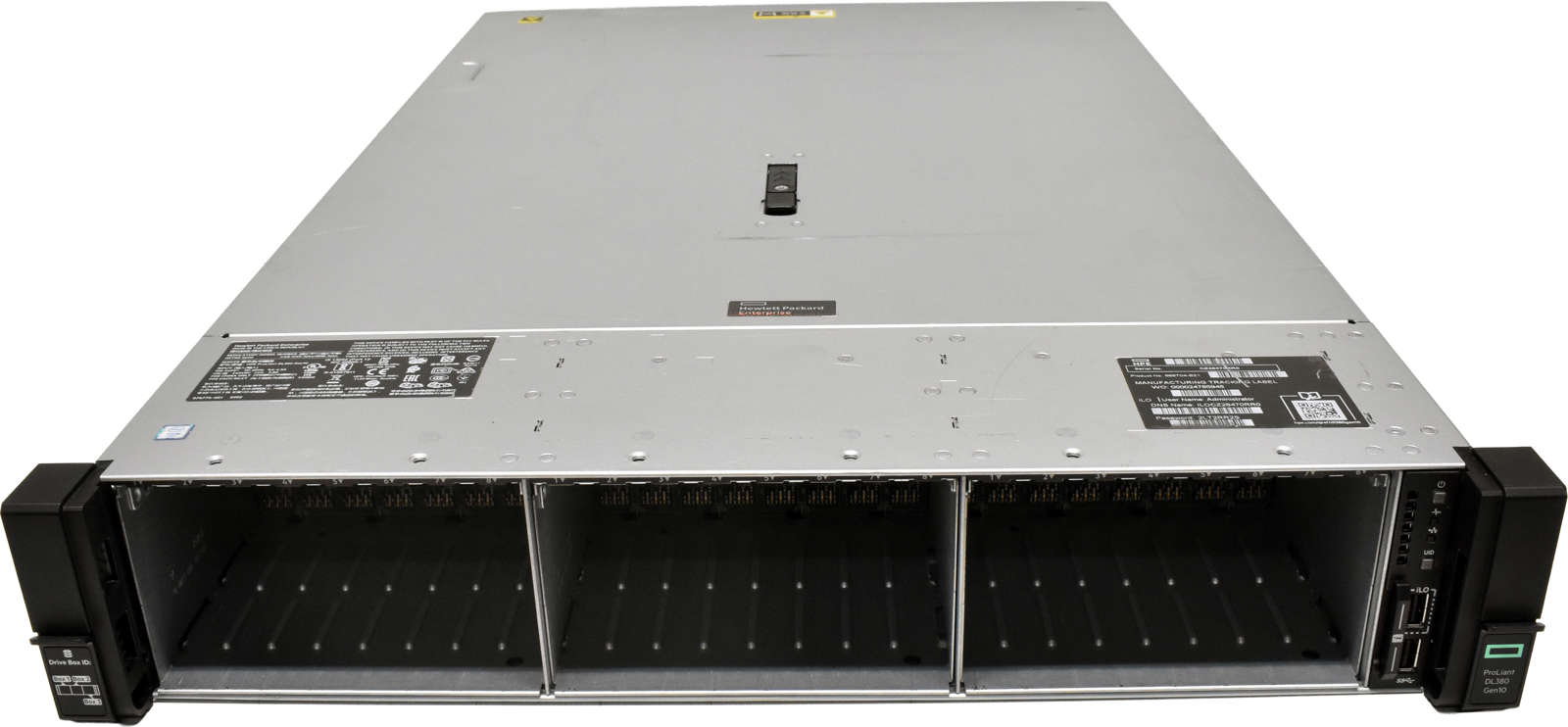 HP-ProLiant-DL380-G10-2U-ohne-CPU-2x-Kühler-0GB-RA-002.jpg HP ProLiant DL380 G10 2U ohne CPU 2x Kühler 0GB RAM DDR4 28x SFF 2,5 P816i-a Expander