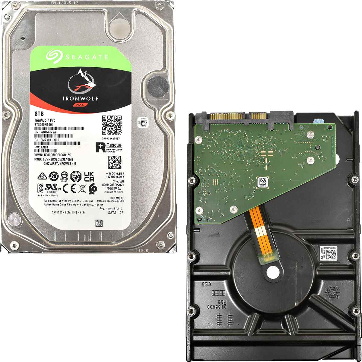 Seagate IRONWOLF NAS HDD Festplatte 8TB 3.5" 7,2K SATA 6G HDD ST8000NE001