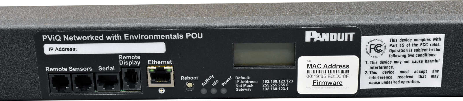 Panduit-breakered-PDU-GRCXB306-103IN6PS6-D-24x-C13-003.jpg Panduit breakered PDU GRCXB306-103IN6PS6-D 24x C13 6x C19 32A 208-240 VAC 50/60 Hz