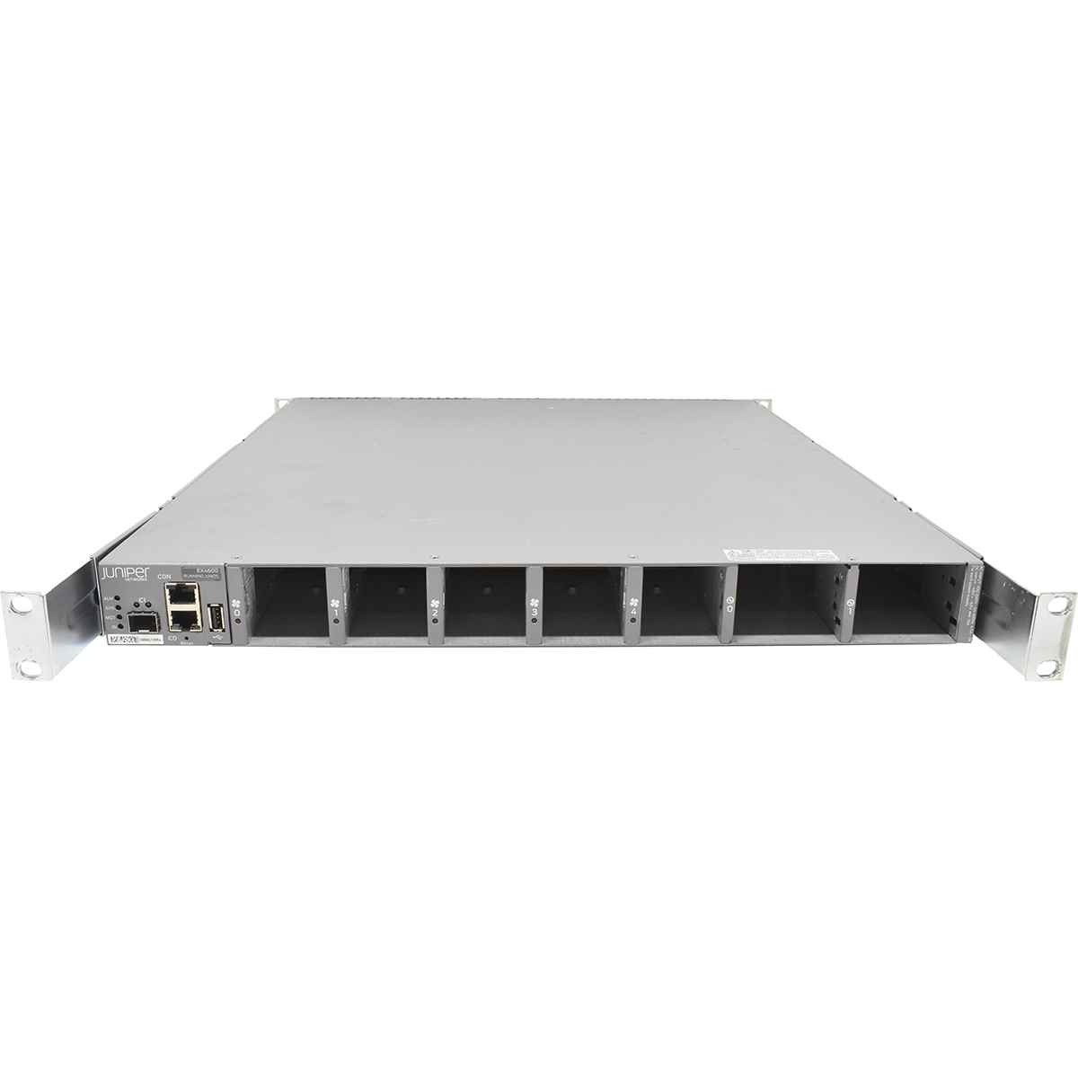Juniper EX4600-40F 24-Ports SFP+ 10G 4-Ports QSFP+ 40G No OS No PSU No FAN +Rack Ears 520-056564 Juniper EX4600-40F 24-Ports SFP+ 10G 4-Ports QSFP+ 40G No OS No PSU No FAN +Rack Ears 520-056564