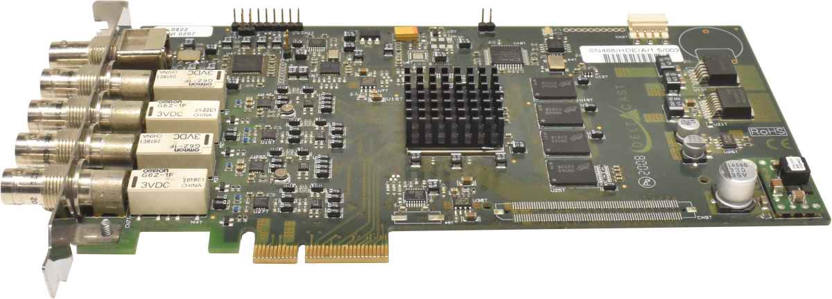 Deltacast DELTA-HD-E 22 Quad-Channel PCIe x4 HD-SDI Card