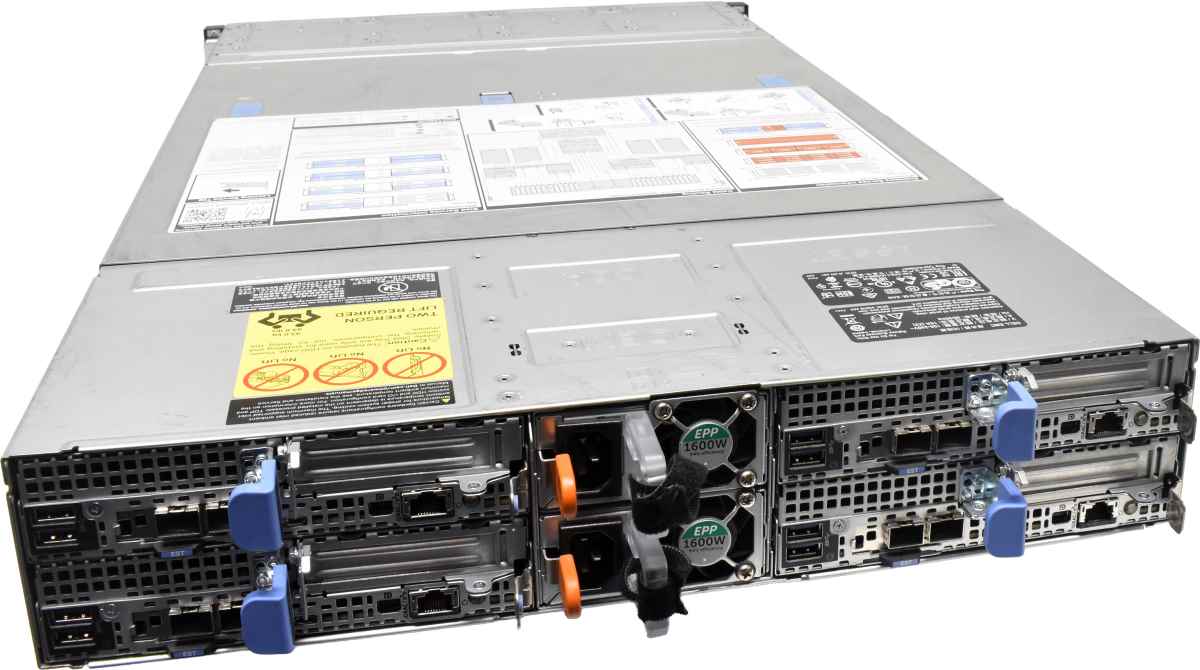 Dell PowerEdge C6400 Server 4x Node C6420 8x Silver 4210 2,2GHz 128GB 24Bay 2,5" Dell PowerEdge C6400 Server 4x Node C6420 8x Silver 4210 2,2GHz 128GB 24Bay 2,5"