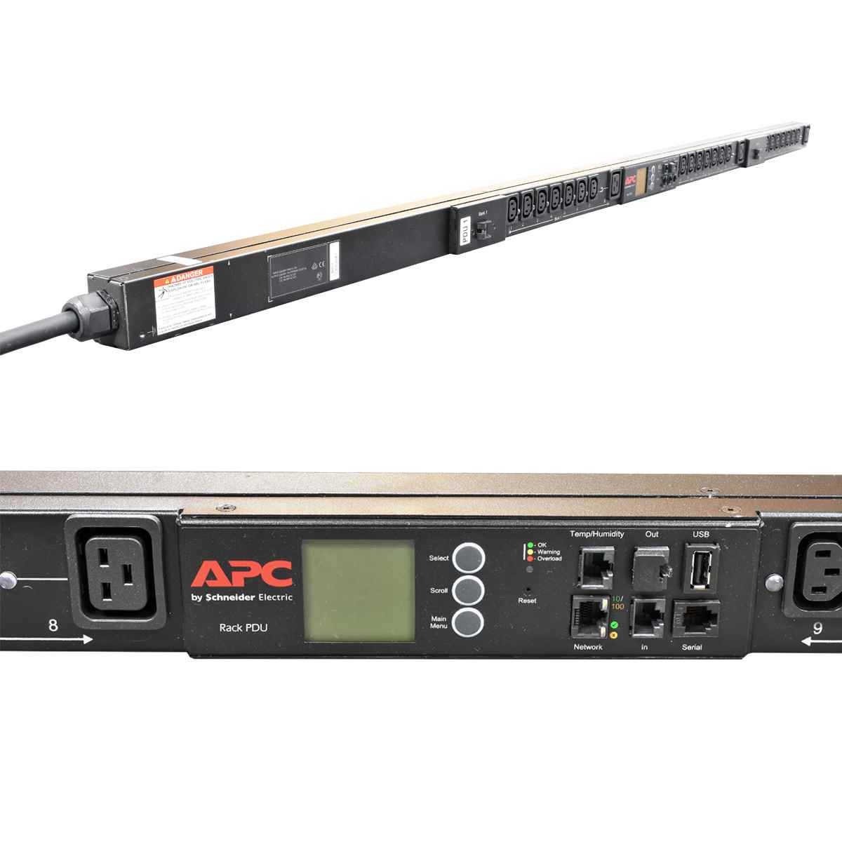 APC AP8953 Rack PDU 2G Switched 2-Phasen Null HE 32A 230V 21x C13 3x C19 APC AP8953 Rack PDU 2G Switched 2-Phasen Null HE 32A 230V 21x C13 3x C19