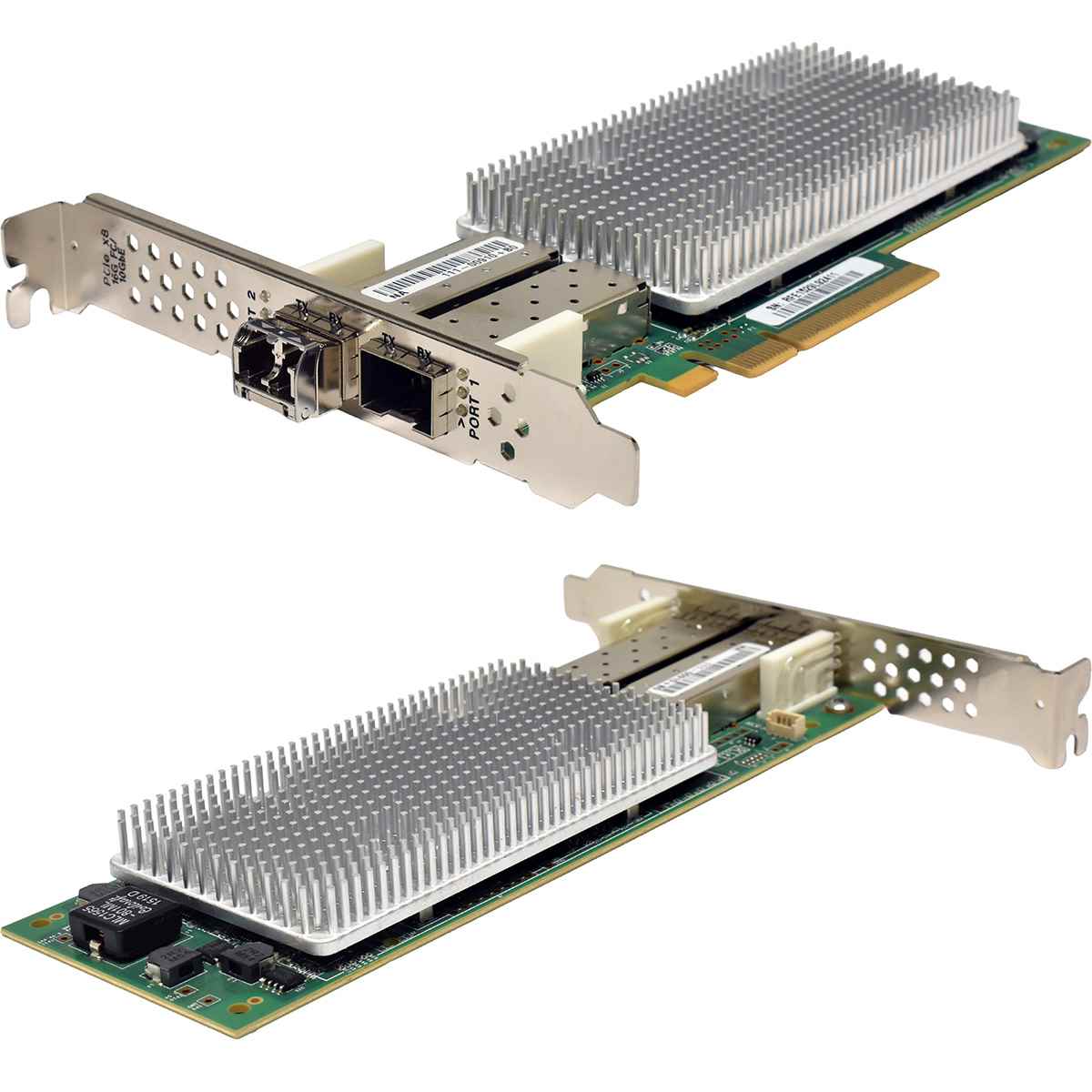 NetApp QLogic QLE2672 111-00910+B0 Dual-Port 16G SFP+ FC Server Adapter PCIe 3.0 x8 FP +Mini GBIC NetApp QLogic QLE2672 111-00910+B0 Dual-Port 16G SFP+ FC Server Adapter PCIe 3.0 x8 FP +Mini GBIC