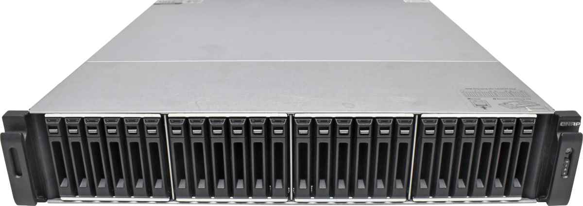 QNAP SS-EC2479U-SAS-RP 24-Bay SAS/SATA NAS Server Xeon E3-1245 v2 3.4 GHz 32GB RAM +NIC +GBICs +Caddys