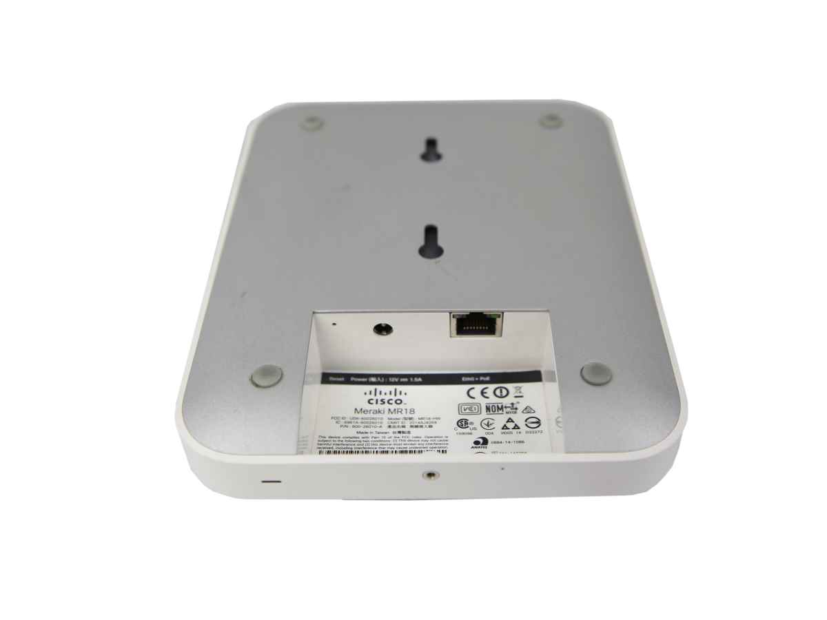 Cisco Meraki MR18 600-26010-A Dual-Band Cloud Managed WLAN AP 2x2 MIMO no PSU