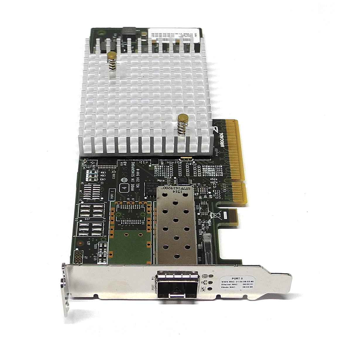 Brocade 1860-1 Single Port 16Gb FC SFP+ PCIe x8 Network Adapter BRO110401-09 LP Brocade 1860-1 Single Port 16Gb FC SFP+ PCIe x8 Network Adapter BRO110401-09 LP