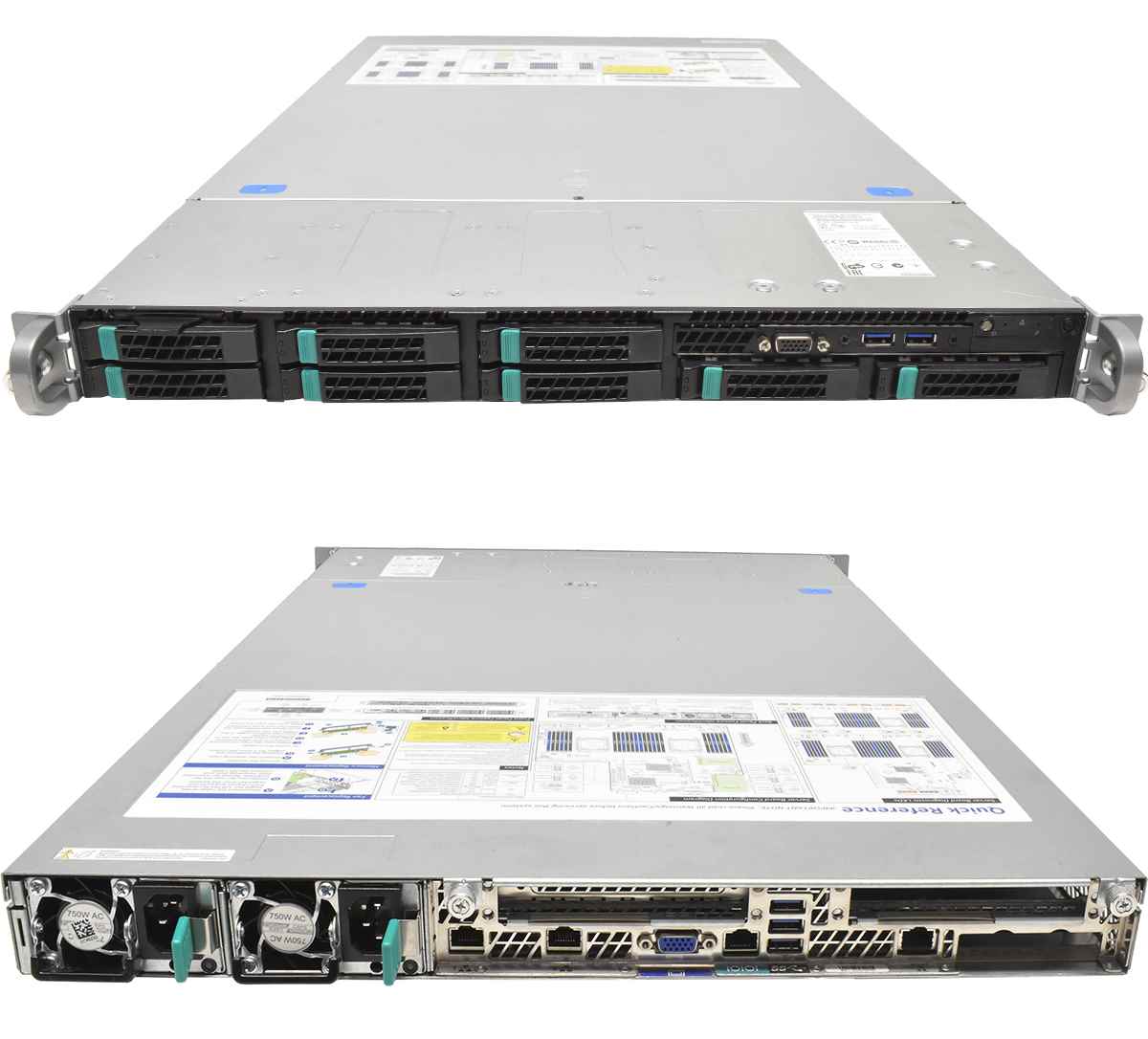 Intel Server R1000 2x E5-2680 v3 32GB RAM PC4 8x SFF 2,5 8x HDD Rahmen Intel Server R1000 1x E5-2620 v3 16GB RAM PC4 8x SFF 2,5 8x HDD Rahmen