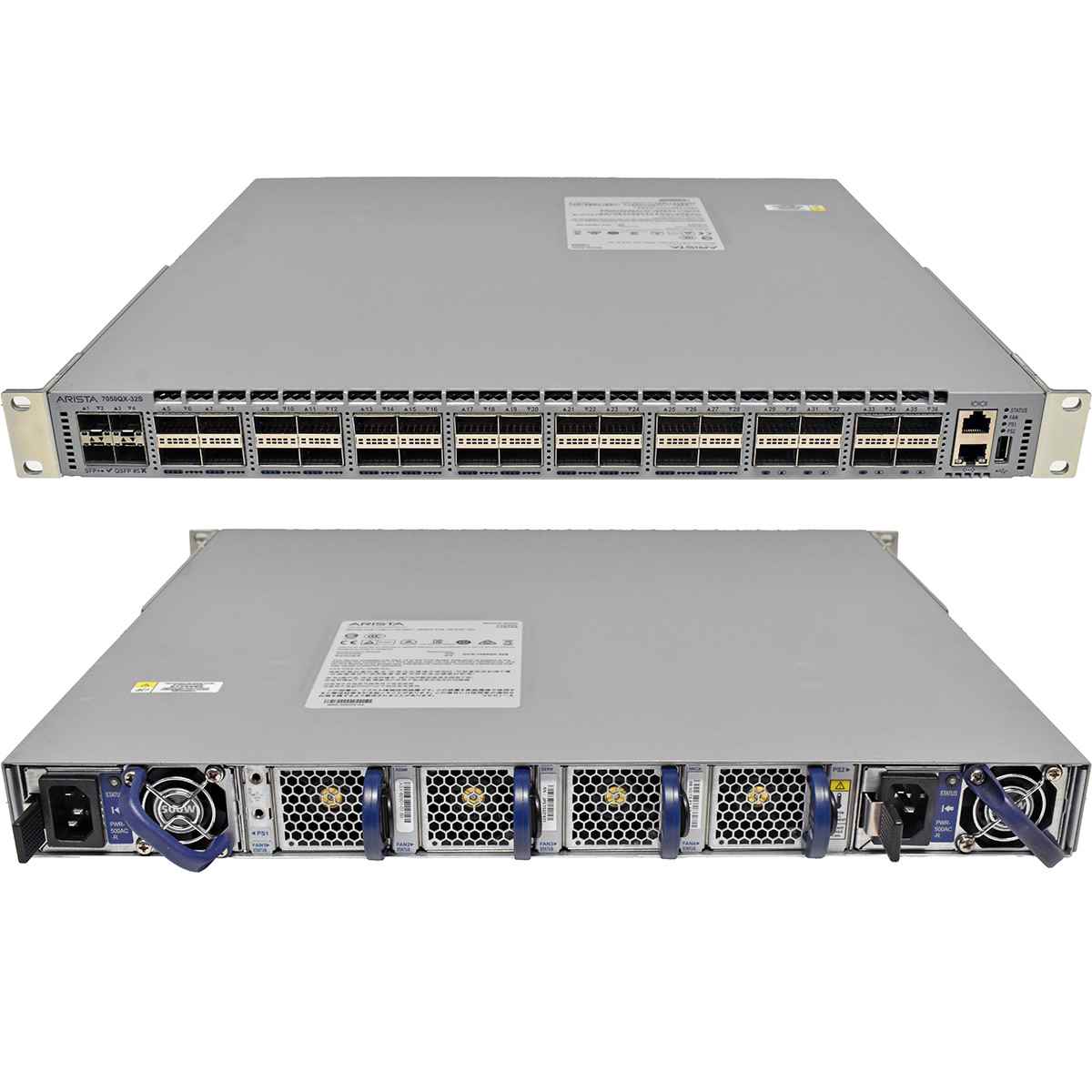 Arista DCS-7050QX-32S-R 32-Port 40G QSFP+ Ethernet Switch Rack Ears