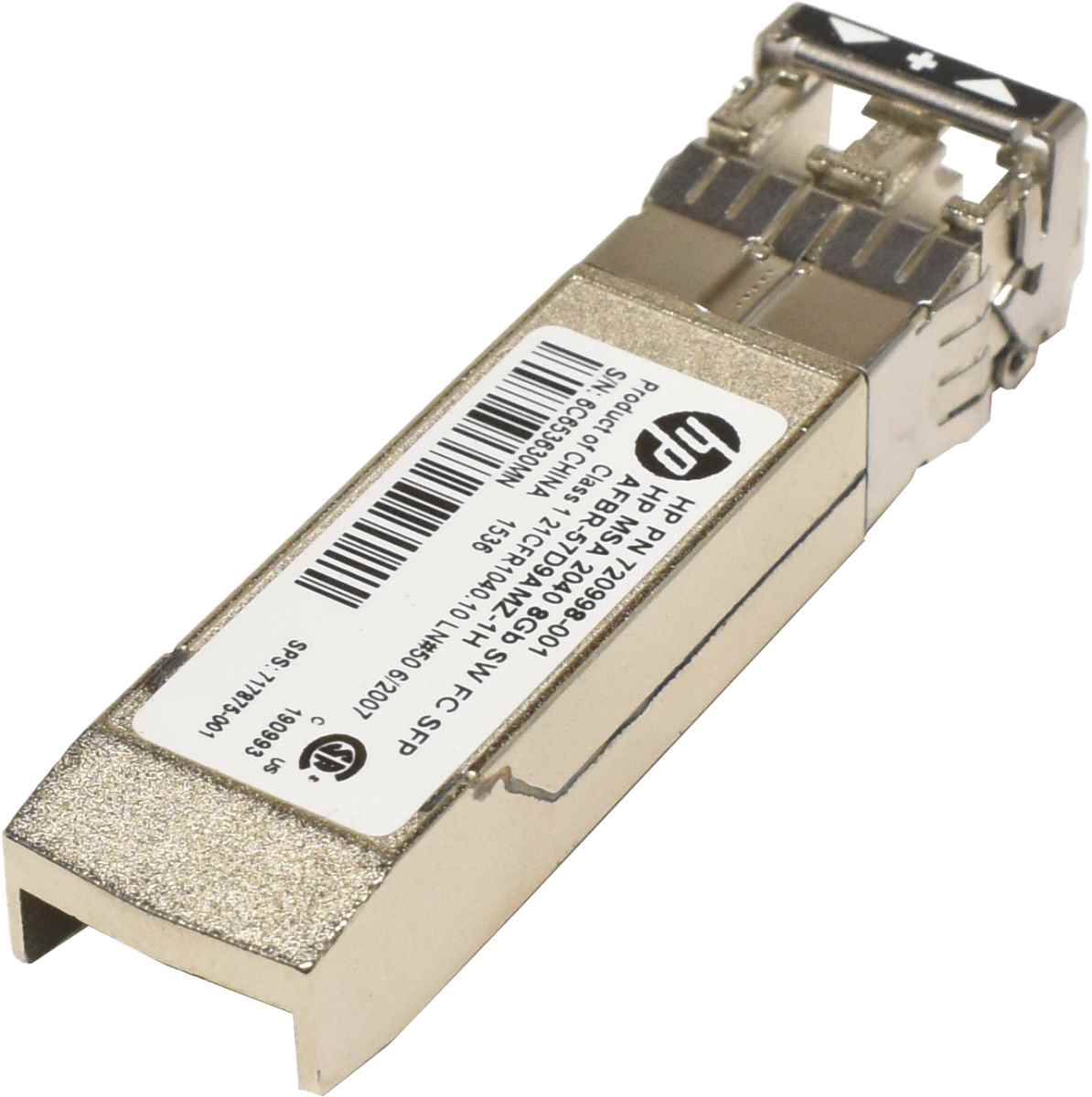HP MSA 2040 GBIC AFBR-57D9AMZ-1H 8Gbps SFP SW 850nm 150m 720998-001 Transceiver HP MSA 2040 GBIC AFBR-57D9AMZ-1H 8Gbps SFP SW 850nm 150m 720998-001 Transceiver
