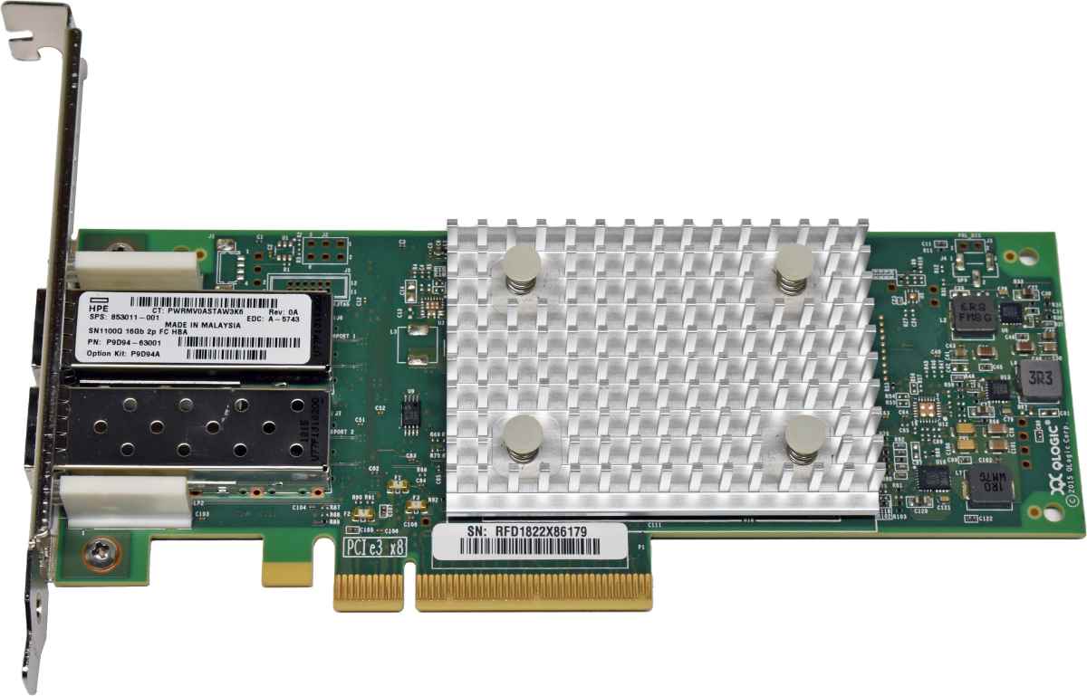 HP QLE2692-HP SN1100Q Dual-Port 16Gb FC HBA 853011-001 FP for ProLiant DL G9 G10 FP