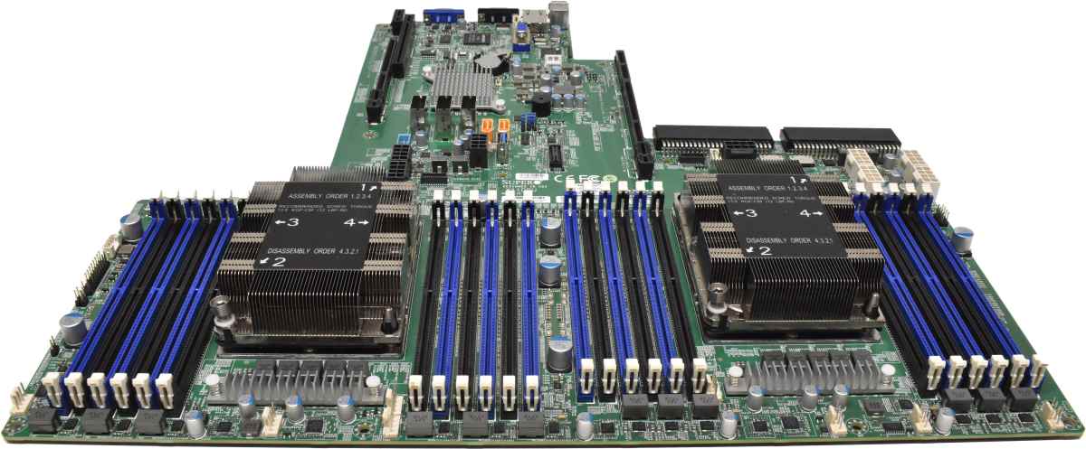 Supermicro ATX Mainboard X11DPU Rev:1.10 LGA 3647 Socket 2x Kühler