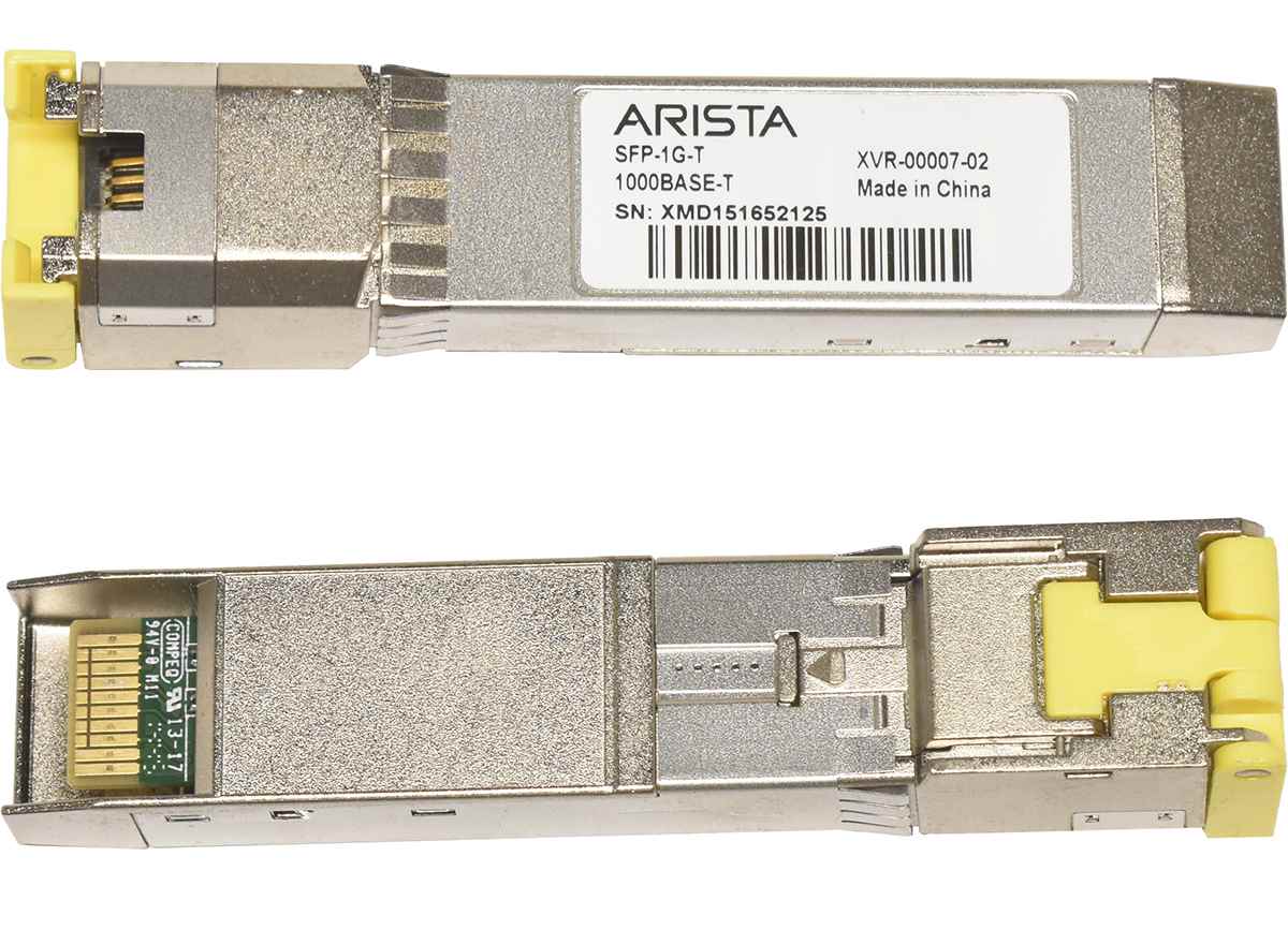 Arista GBIC SFP-1G-T 1000Base-T SFP RJ-45 100m Transceiver XVR-00007-02