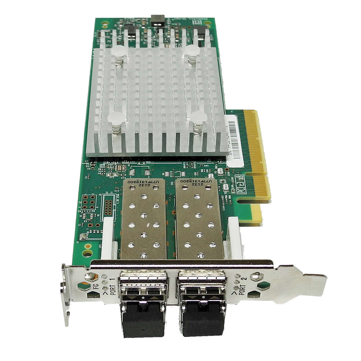 Dell-0TCK3G-QLogic-QLE2692L-Dual-Port-16Gb-FC-HBA-003.jpg Fujitsu QLogic QLE2692 Dual-Port SFP+ 16G FC HBA BK3210407 LP 2x Mini GBIC