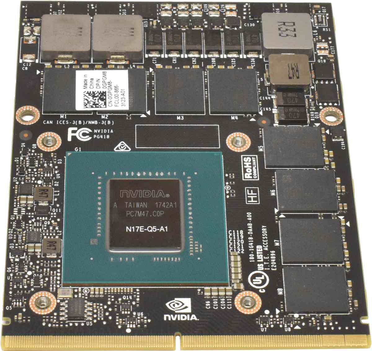 Dell NVidia Quadro P5000 16GB GDDR5 0GPGM8 Grafikkarte für Precision 7720 NEU