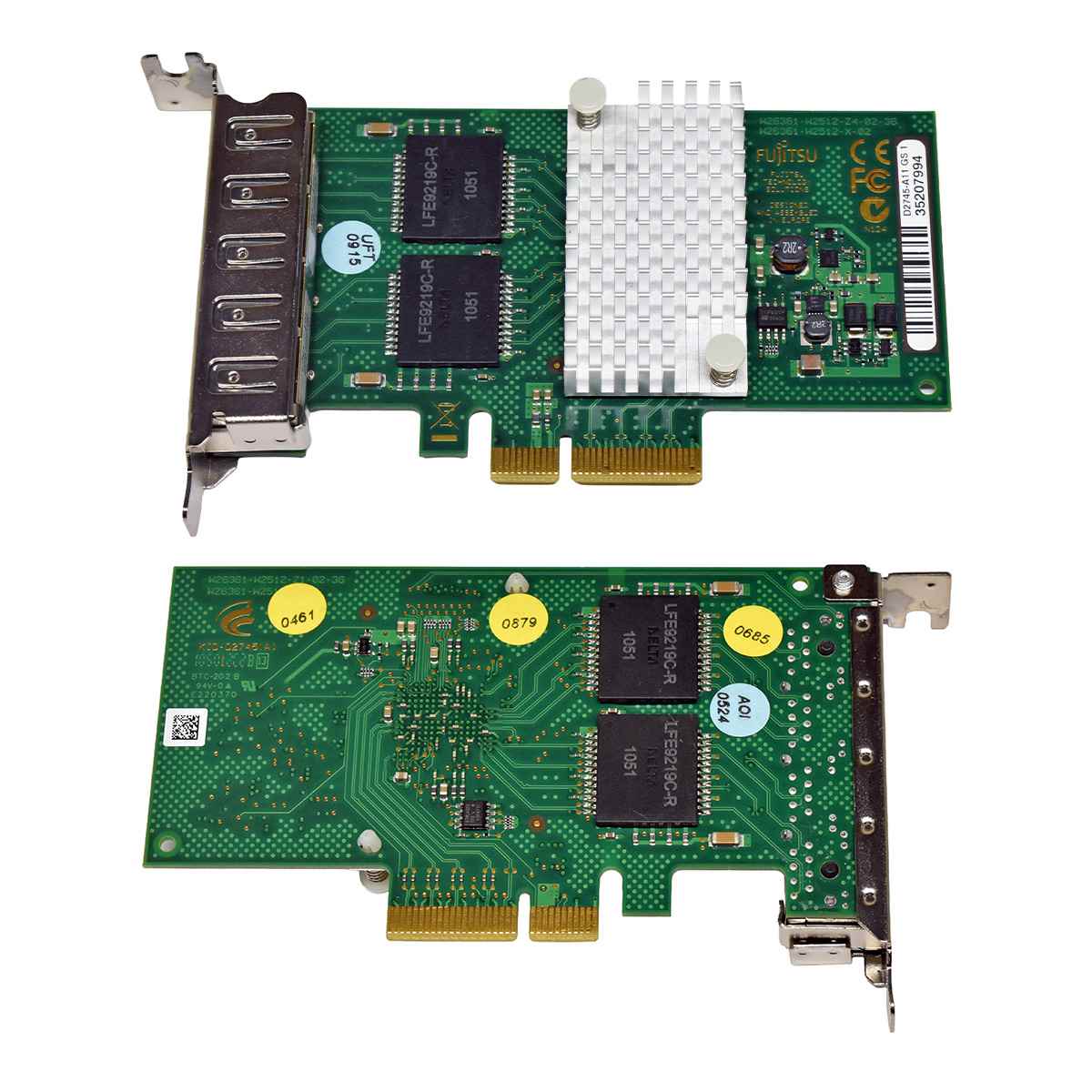Fujitsu Primergy Quad-Port RJ-45 GE Network Adapter PCIe x4 D2745-A11 GS1 GS3 LP Fujitsu Primergy Quad-Port RJ-45 GE Network Adapter PCIe x4 D2745-A11 GS1 GS3 LP