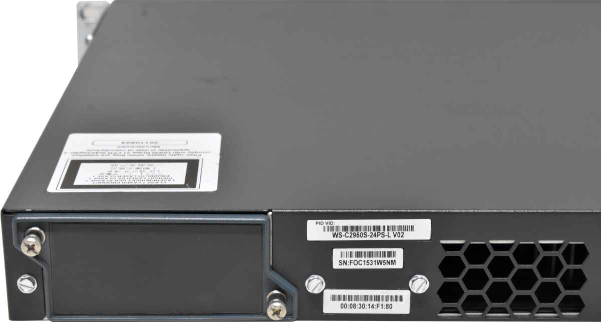 Cisco Catalyst WS-C2960S-24PS-L 24-Port PoE+ GE Switch 4x SFP Rack Ears Cisco Catalyst WS-C2960S-24PS-L 24-Port PoE+ GE Switch 4x SFP Rack Ears