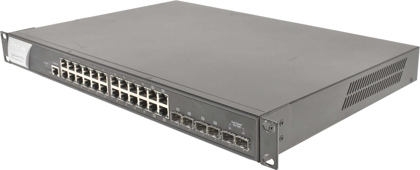 DrayTek VigorSwitch P2261 24-Ports GE RJ-45 6-Ports GE SFP Rack Ears