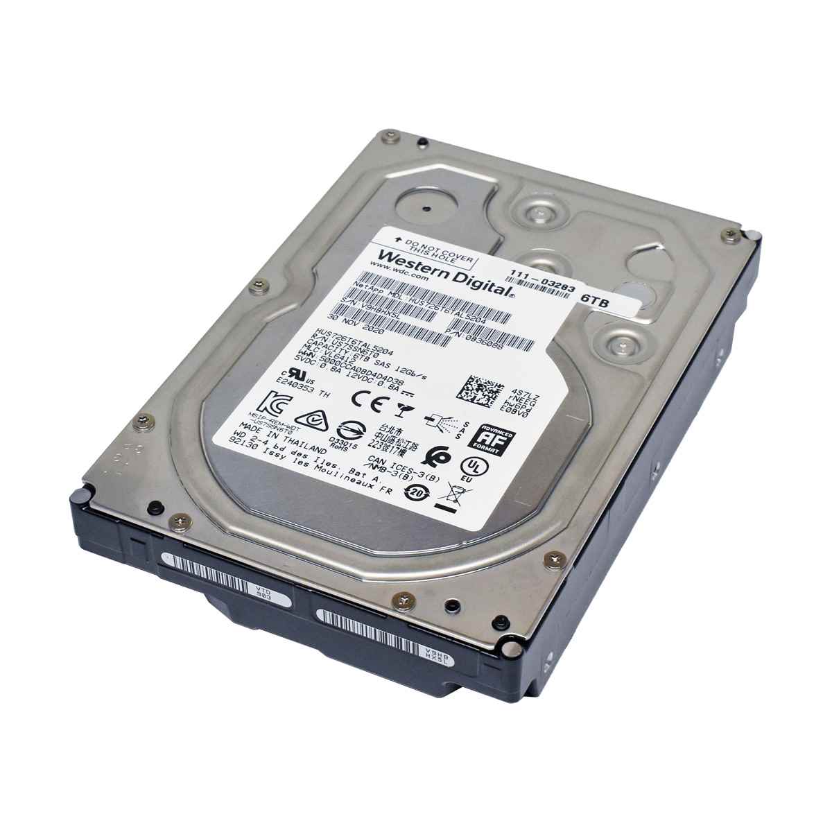 Western Digital 6TB 3,5 Zoll 7.2K 12G SAS HDD HUS726T6TAL5204 0B36088, 0B36047