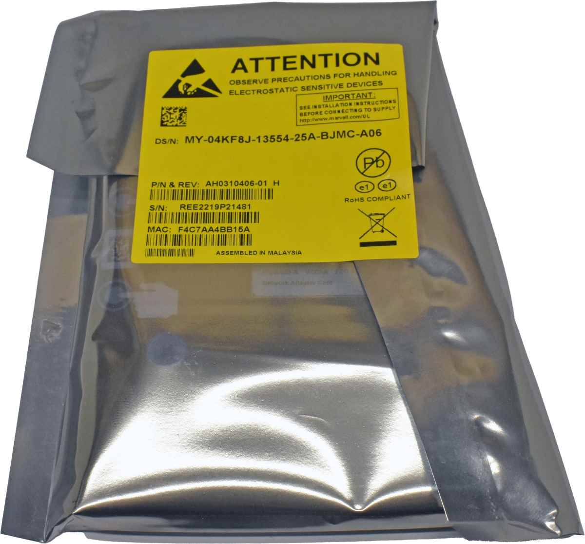 Dell 4KF8J QLogic QL41262 Dual Port 25/10GbE SFP28 Network Daughter Card NEW / NEU