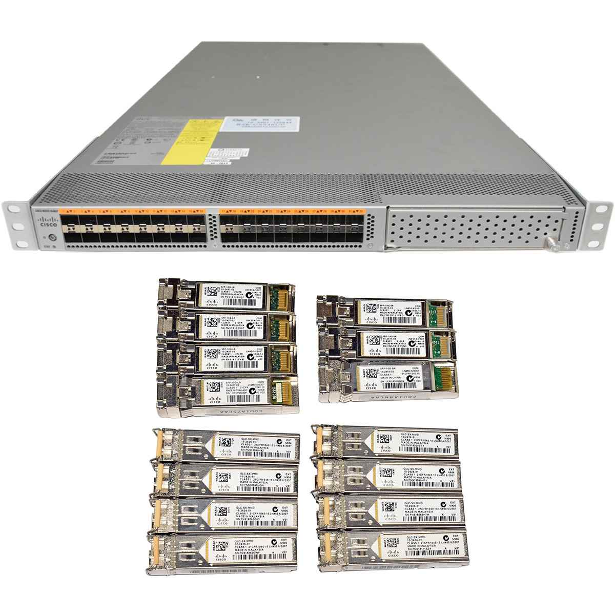 Cisco Nexus N5K-C5548UP 68-4157-01 32-Port 10G SFP+ Ethernet Switch +15 Mini GBICs Cisco Nexus N5K-C5548UP 68-4157-01 32-Port 10G SFP+ Ethernet Switch +15 Mini GBICs