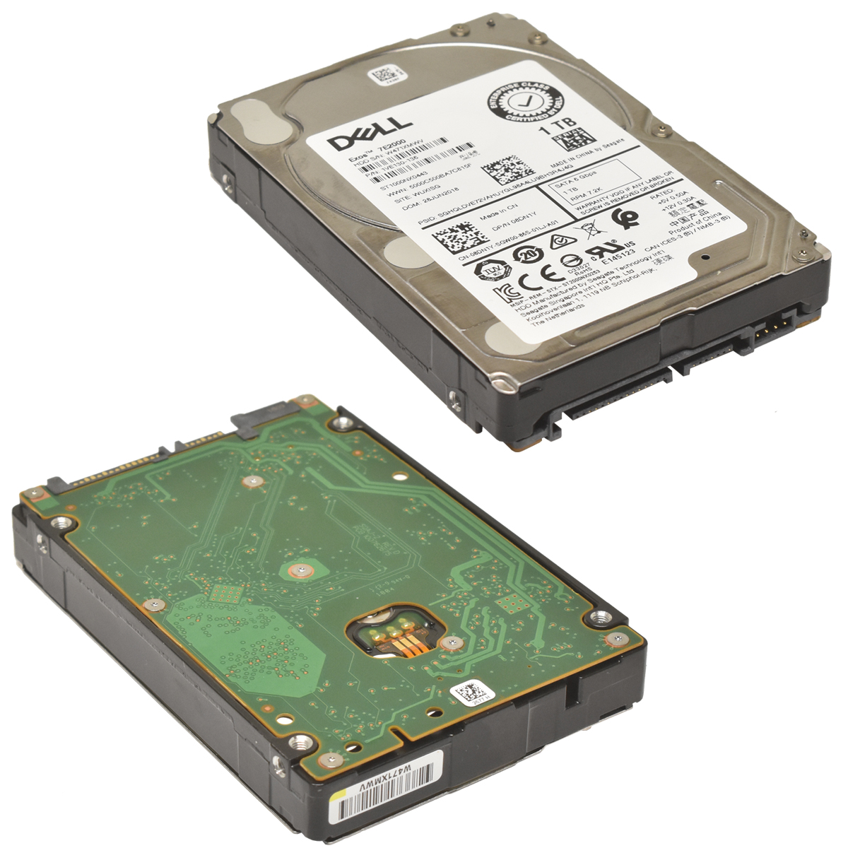 Dell Exos 7E2000 Seagate 1TB 2.5 Zoll SATA HDD Festplatte 7.2k 08DN1Y 1VE130-136 Dell Exos 1TB 2.5" 7.2K 6G SATA HDD Festplatte 08DN1Y PowerEdge R740