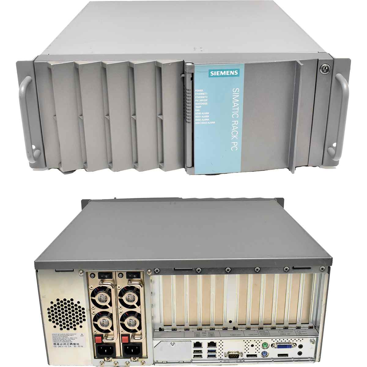 Siemens Simatic IPC847D Xeon E3-1268L v3 CPU 2,3GHz 16GB RAM DDR3 2x 480GB SSD 2x PSU Siemens Simatic IPC847D Xeon E3-1268L v3 CPU 2,3GHz 16GB RAM DDR3 2x 480GB SSD 2x PSU