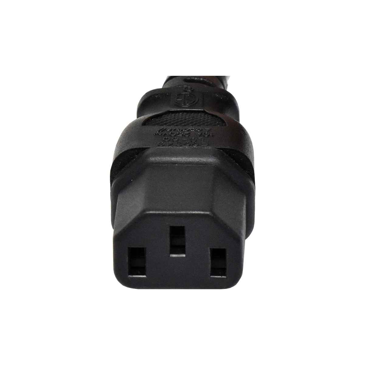 Netzkabel 1,2m C14 - C13 10A H05VV-F 3G1.0mm schwarz