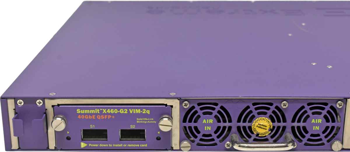 Extreme Summit X460-G2-48t-10GE4-Base 16702 48-Port RJ-45 GE Switch 4x 10G SFP+ 40G Module
