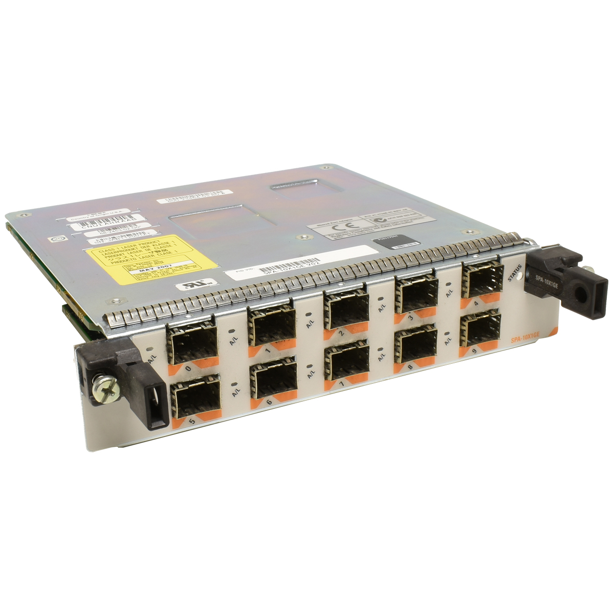 Cisco SPA-10X1GE V02 10 Port Gigabit Ethernet SFP Shared Port Adapter 800-23464-03 Cisco SPA-10X1GE V02 10 Port Gigabit Ethernet SFP Shared Port Adapter 800-23464-03