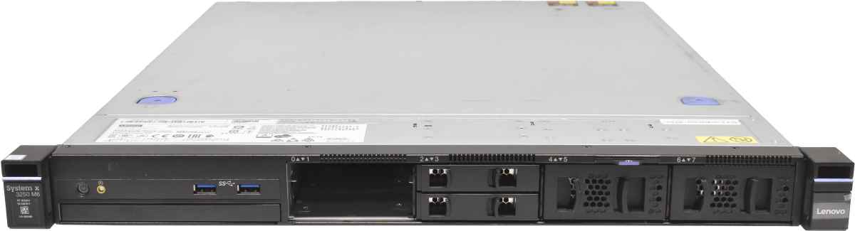Lenovo System x3250 M6 Server E3-1240L v5 QC CPU 2.10GHz 8GB DDR4 RAM 4x SFF 2,5 M1210 Lenovo System x3250 M6 Server ohne CPU ohne RAM 2x Kühler 8x SFF 2,5 1x M1215
