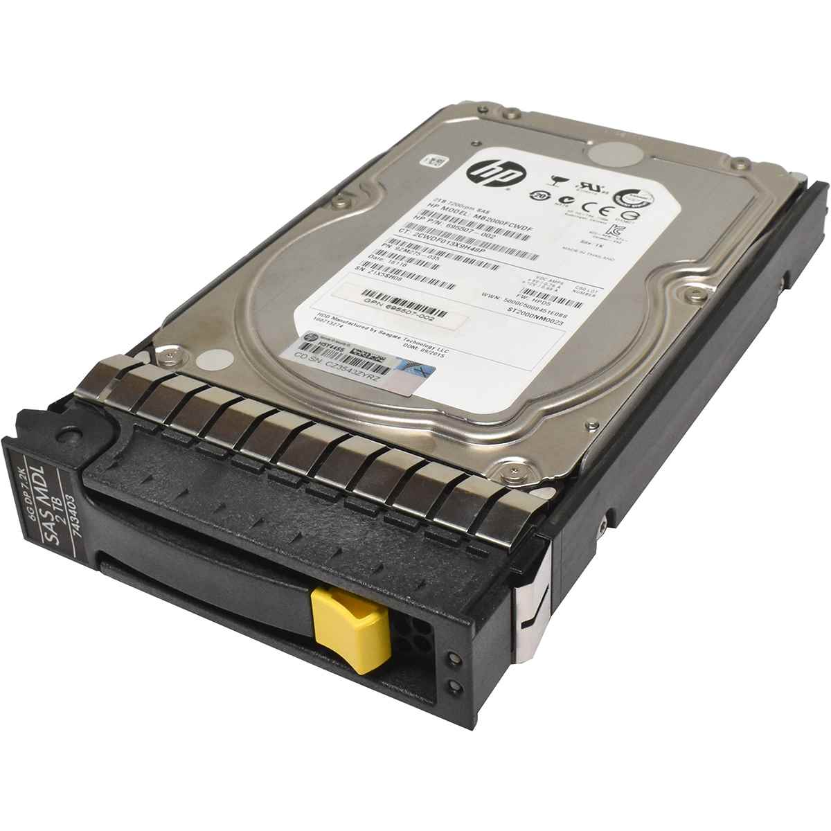 HP 2TB 3.5" 6G 7.2K SAS HDD Festplatte MB2000FCWDF 743403-001 695507-002 mit Rahmen HP 2TB 3.5" 6G 7.2K SAS HDD Festplatte MB2000FCWDF 743403-001 695507-002 mit Rahmen