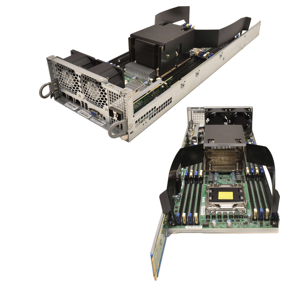 Supermicro-Node-Server-X9DRT-HF-J-NI22-no-CPU-no-P-001.jpg Supermicro Node Server X9DRT-HF+J-NI22 no CPU no PC4 1x Heatsink 1x 10GbE SFP+ CSE-217B