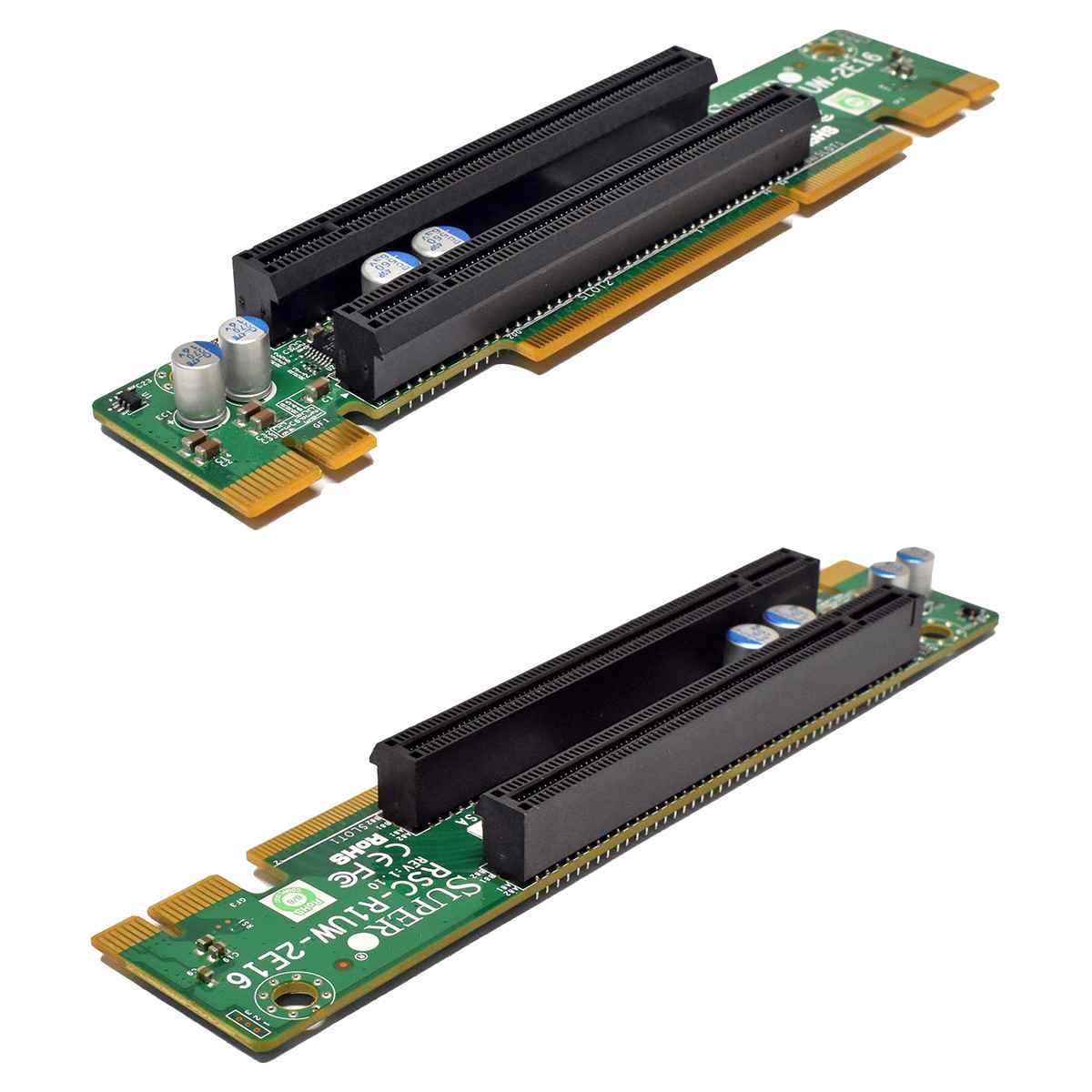 Supermicro RSC-R1UW-2E16 Duo-Slot PCIe x16 Riser Board Supermicro RSC-R1UW-2E16 Duo-Slot PCIe x16 Riser Board