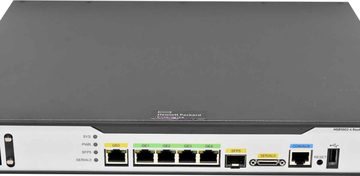 HP MSR1002-4 AC FlexNetwork Router JG875A