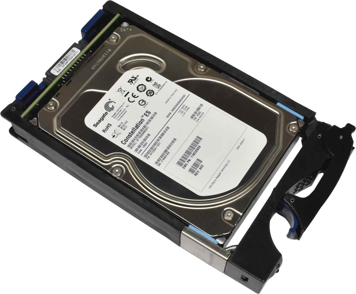 EMC Seagate 1TB 3.5" 7.2K 6G SAS HDD Festplatte ST1000NM0001 9YZ264-031 mit Rahmen EMC Seagate 1TB 3.5" 7.2K 6G SAS HDD Festplatte ST1000NM0001 9YZ264-031 mit Rahmen