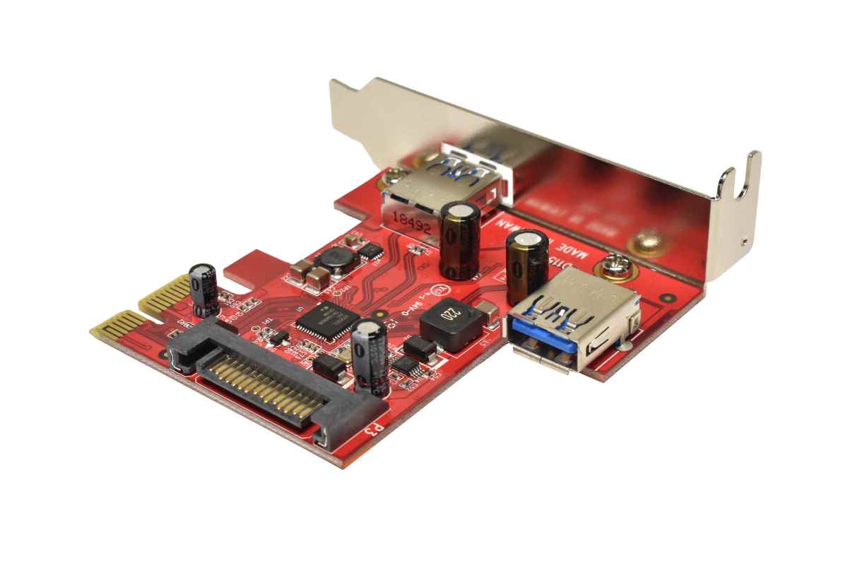 Dell 0NX3H5 Dual-Port USB-3.0 PCIe x1 Port Expansion Card