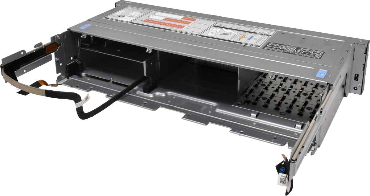 Dell PowerEdge R740xd Front Panel Cage Chassis 8x 2,5 SFF VGA 2x USB iDrac micro USB