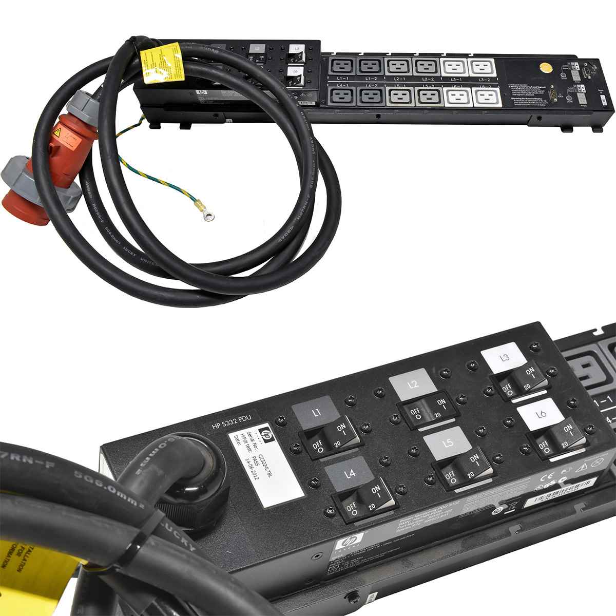 HP Power Monitoring S332 PDU 395327-002 398923-B31 12 x C19 32A HP Power Monitoring S332 PDU 395327-002 398923-B31 12 x C19 32A