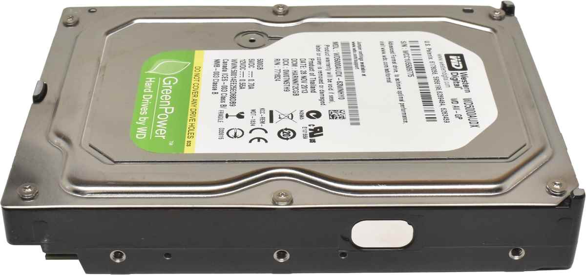 WD 500GB 3.5" 5.4K 6G SATA HDD Festplatte WD5000AUDX-63WNHY0