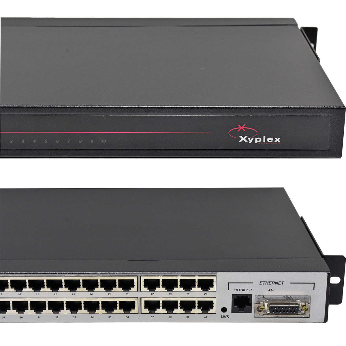 Xyplex MaxServer 40 AD-1640-014 40-Port Terminal Server +Rack Ears