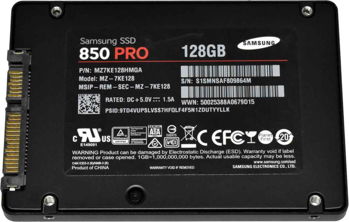 Samsung 850 PRO 128GB MZ7KE128HMGA MZ-7KE128 2.5" 7mm 6G SATA SSD Samsung 850 PRO 128GB MZ7KE128HMGA MZ-7KE128 2.5" 7mm 6G SATA SSD