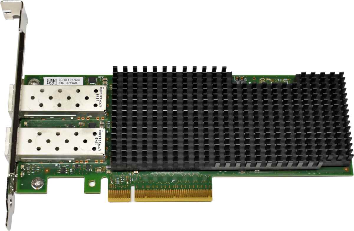 Dell Intel XXV710-DA2 0HN7J7 Dual-Port 10/25G SFP28 PCIe-Ethernet-Adapter 2x Mini GBIC FP