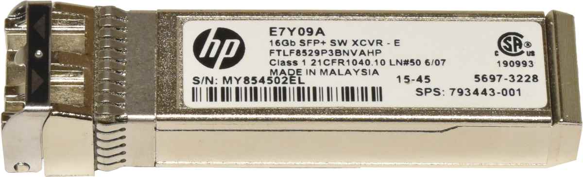 HP GBIC FTLF8529P3BNVAHP 16Gbps SFP+ SW 850nm 100m E7Y09A Transceiver HP GBIC FTLF8529P3BNVAHP 16Gbps SFP+ SW 850nm 100m E7Y09A Transceiver