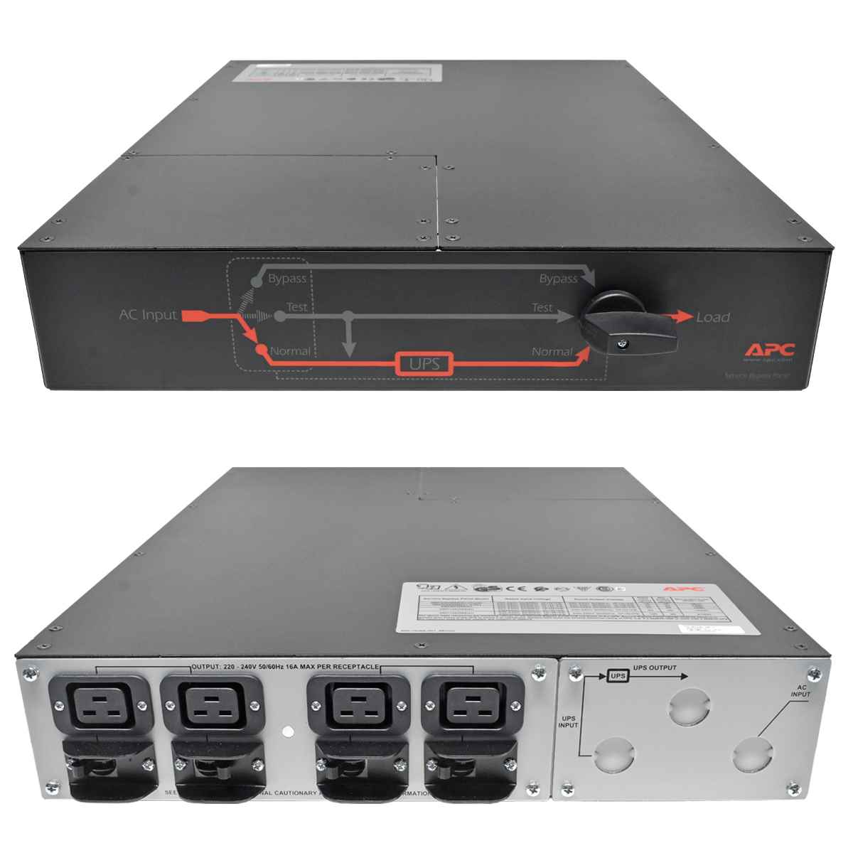 APC Service Bypass Panel SBP6KRMI2U 230V 32A 4x C19 + Rackschienen Kit + Zubehör NEW NEU APC Service Bypass Panel SBP6KRMI2U 230V 32A 4x C19 + Zubehör NEW NEU