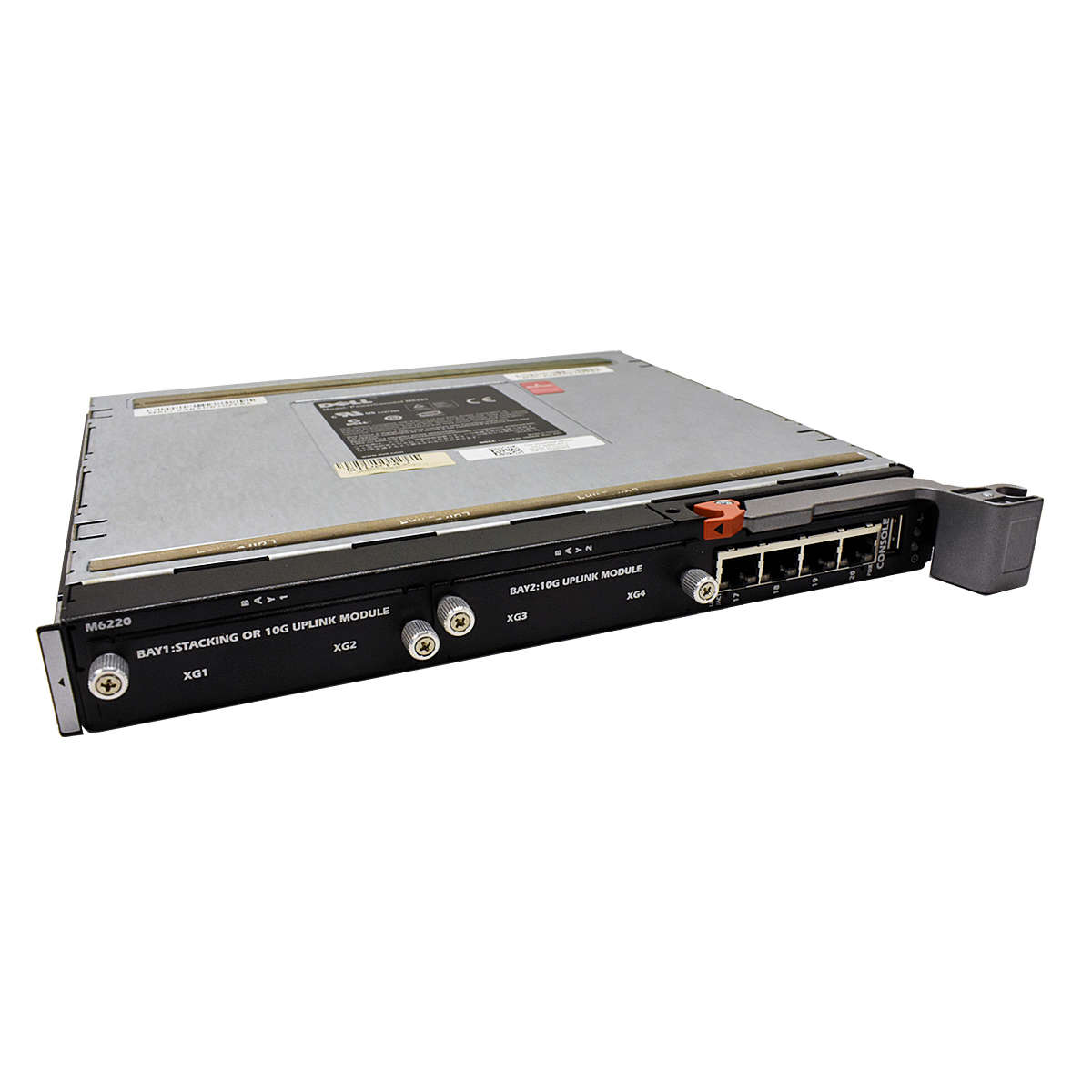DELL-PowerConnect-M6220-0GM069-4x-Gb-Ethernet-Port-001.jpg DELL PowerConnect M6220 0DR031 1GBE /10Gbe Ethernet Ports 2x Module Slots